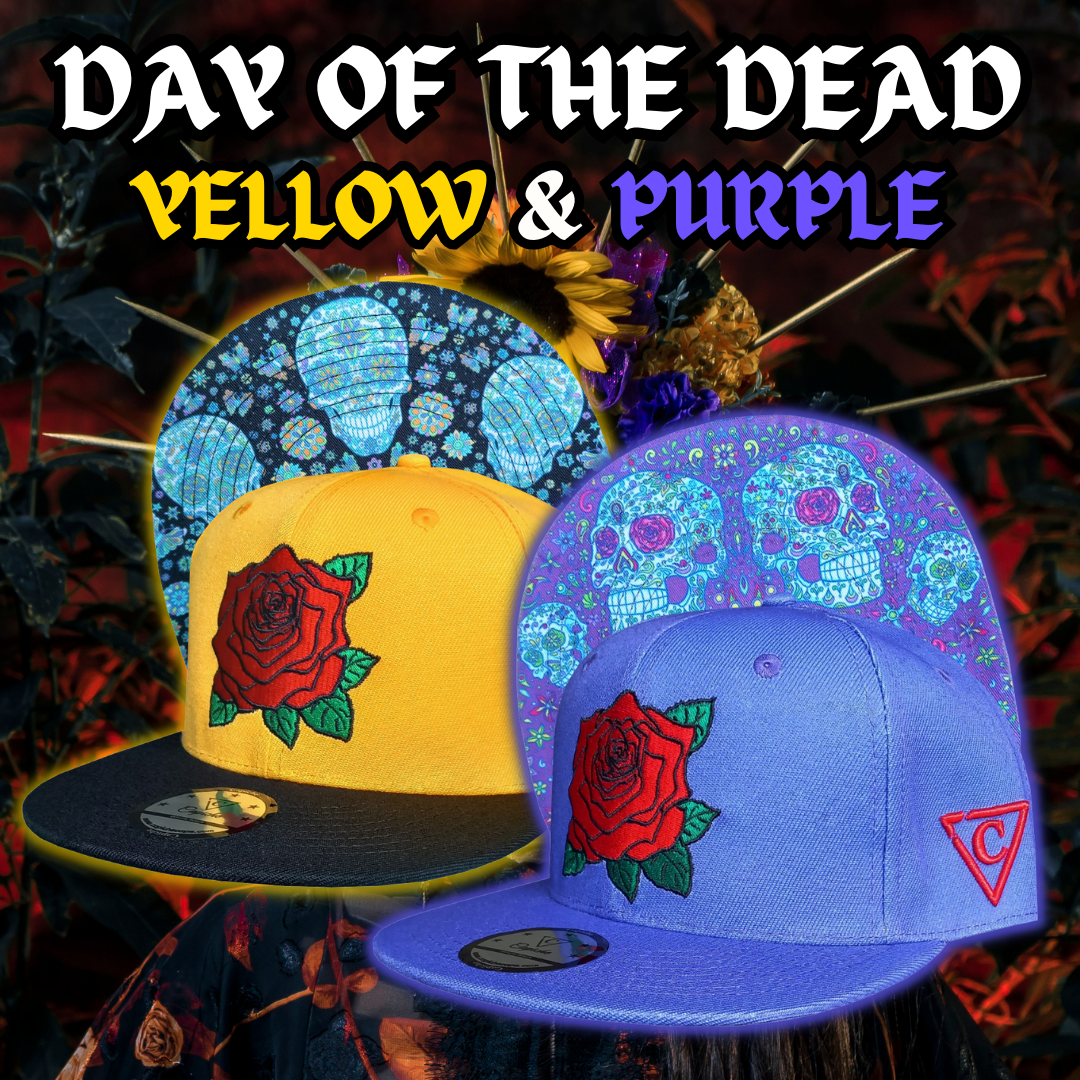 Day Of The Dead 1 Snapback - Purple