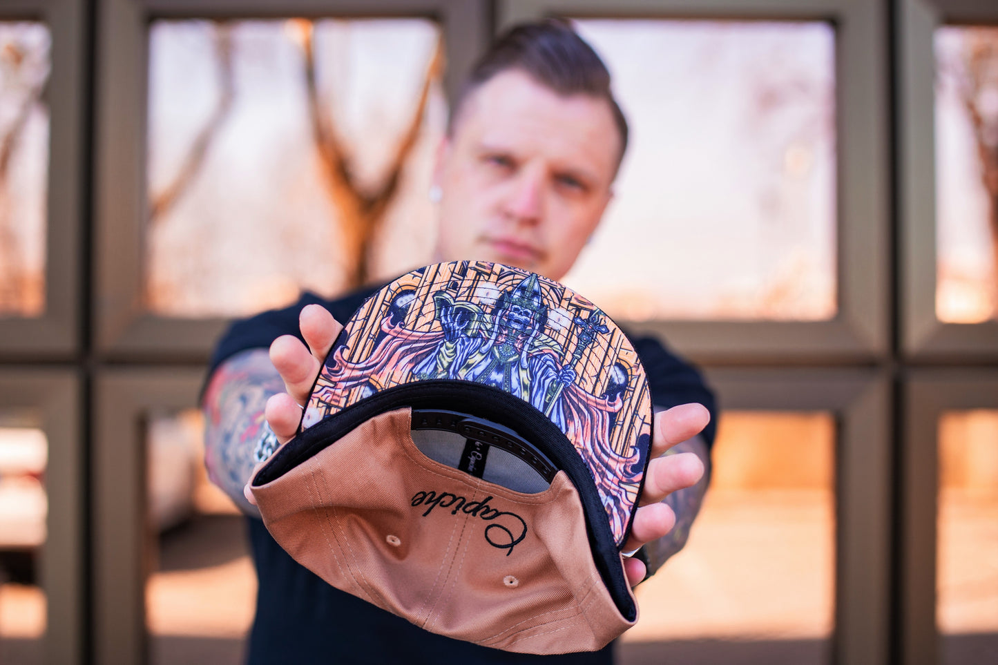 Cursed Priest Snapback - Light Brown