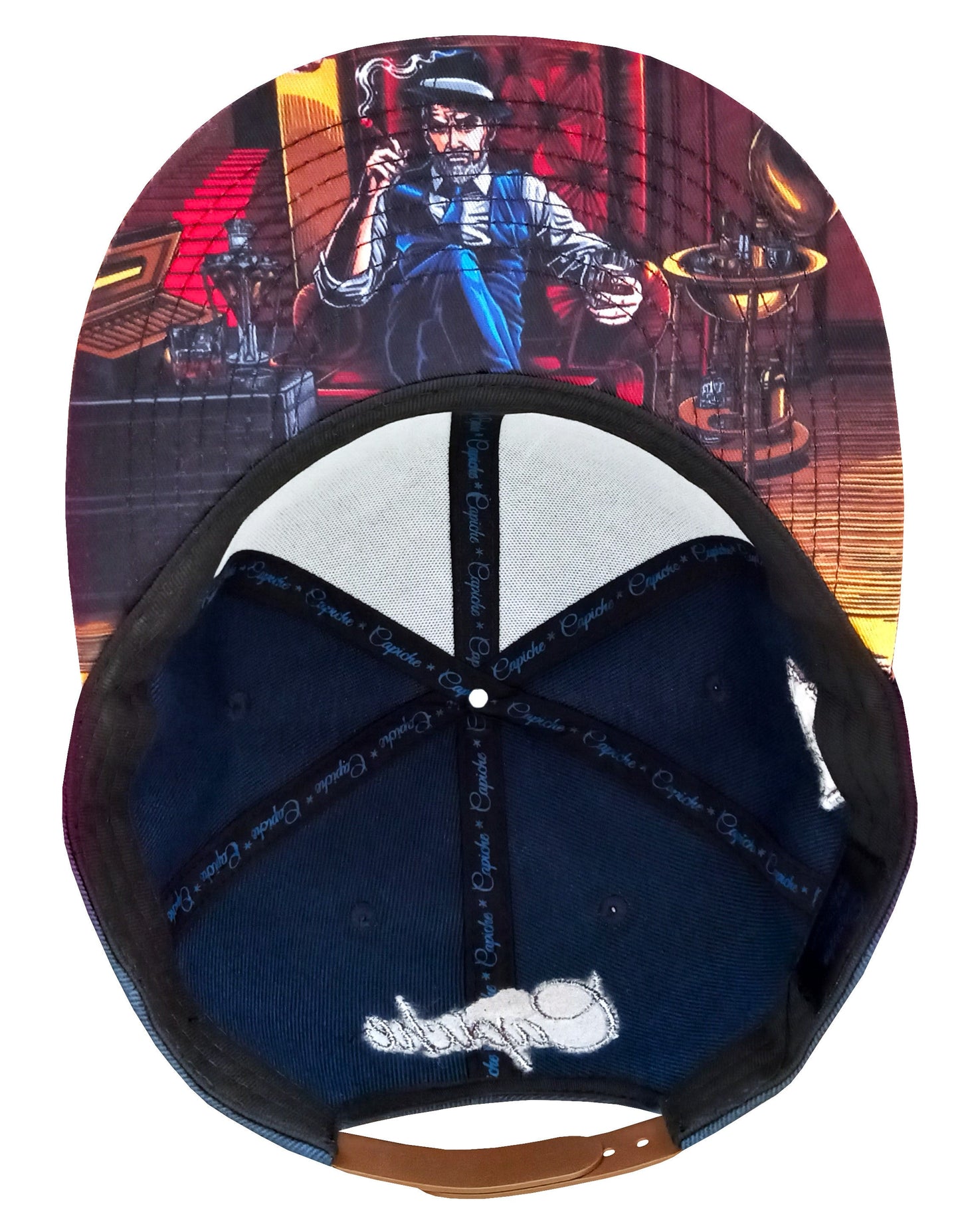 Cigar Snapback - Dark Blue/Brown Metallic