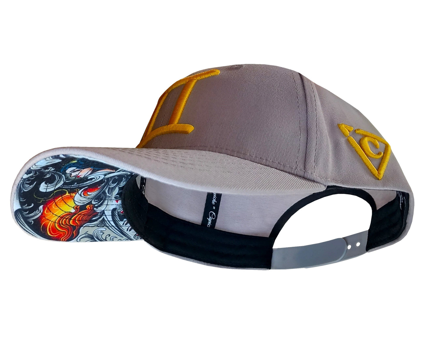 Zodiac Gemini Curved Cap - Light Grey