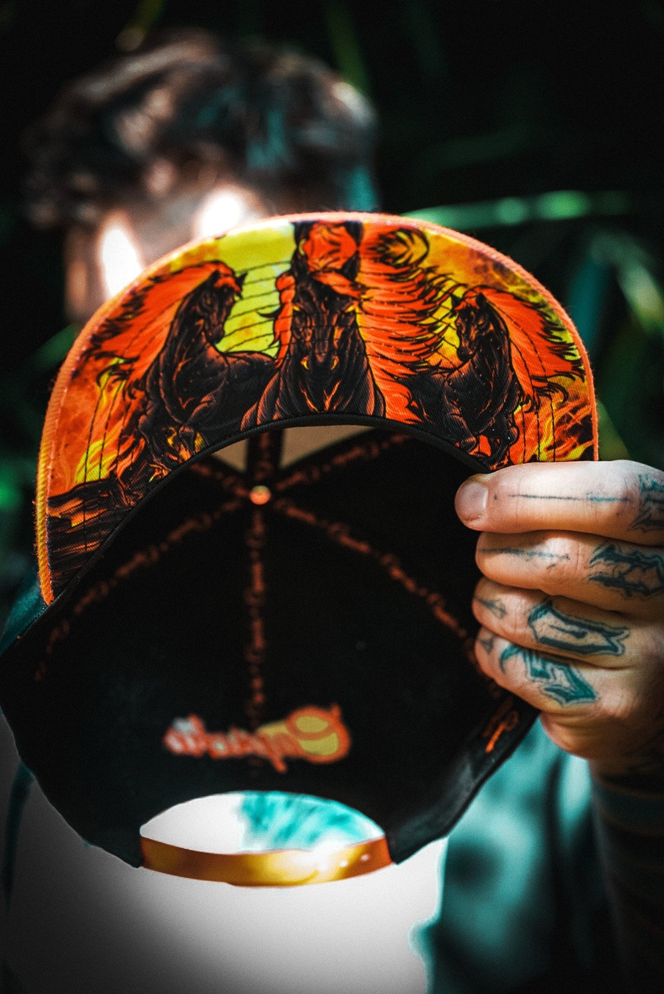 Aethon Snapback - Black/Orange