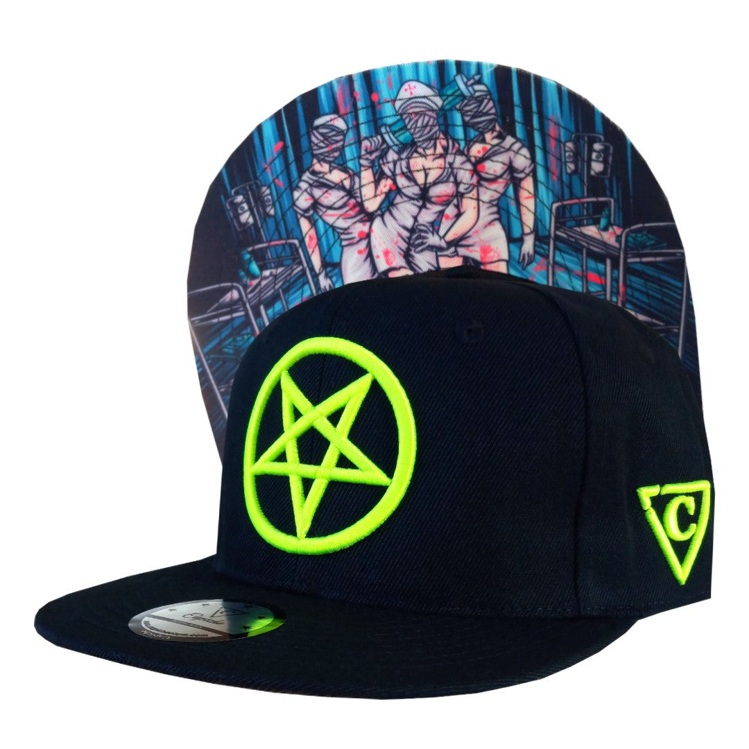 Cursed Nurse Snapback - Black