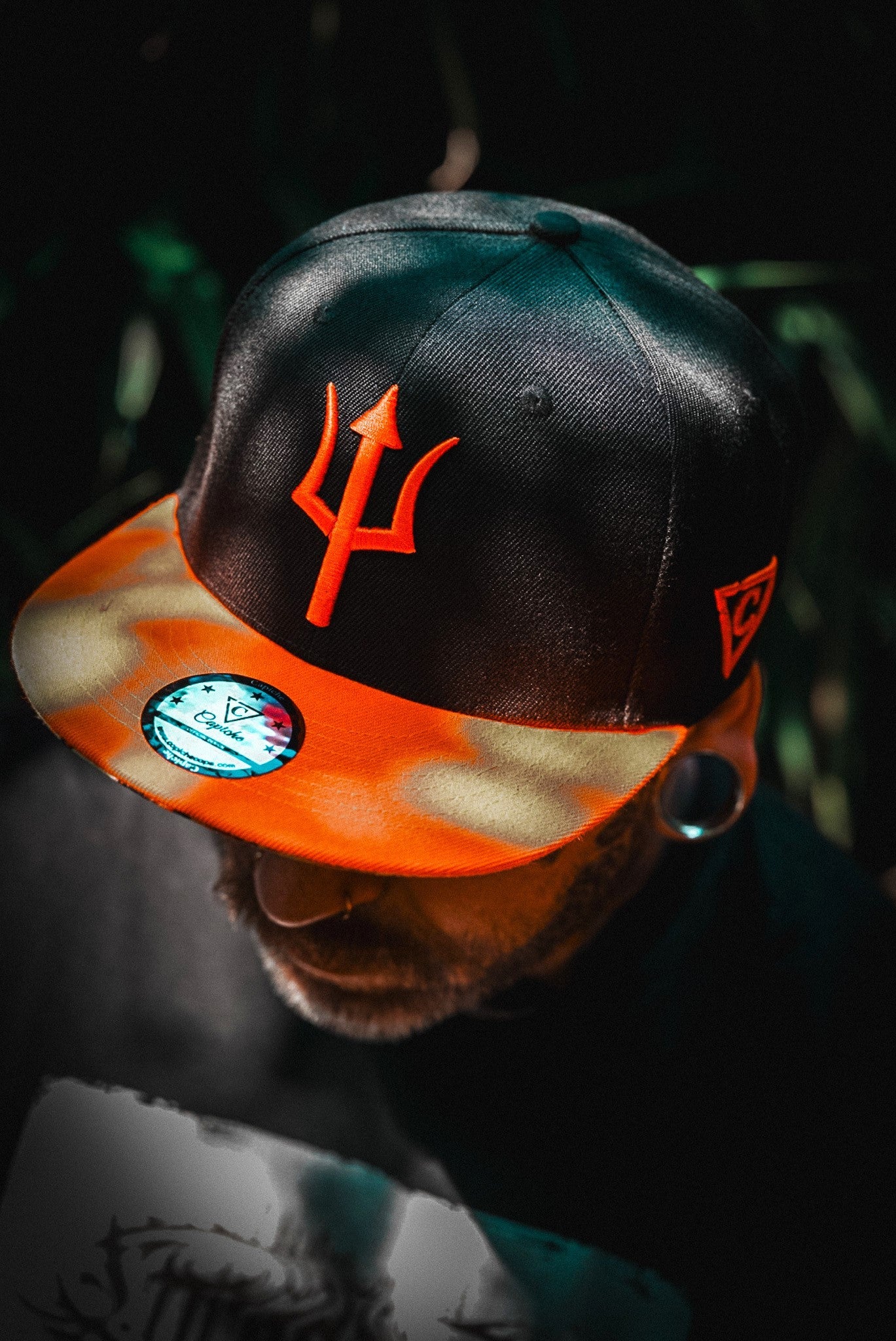 Aethon Snapback - Black/Orange