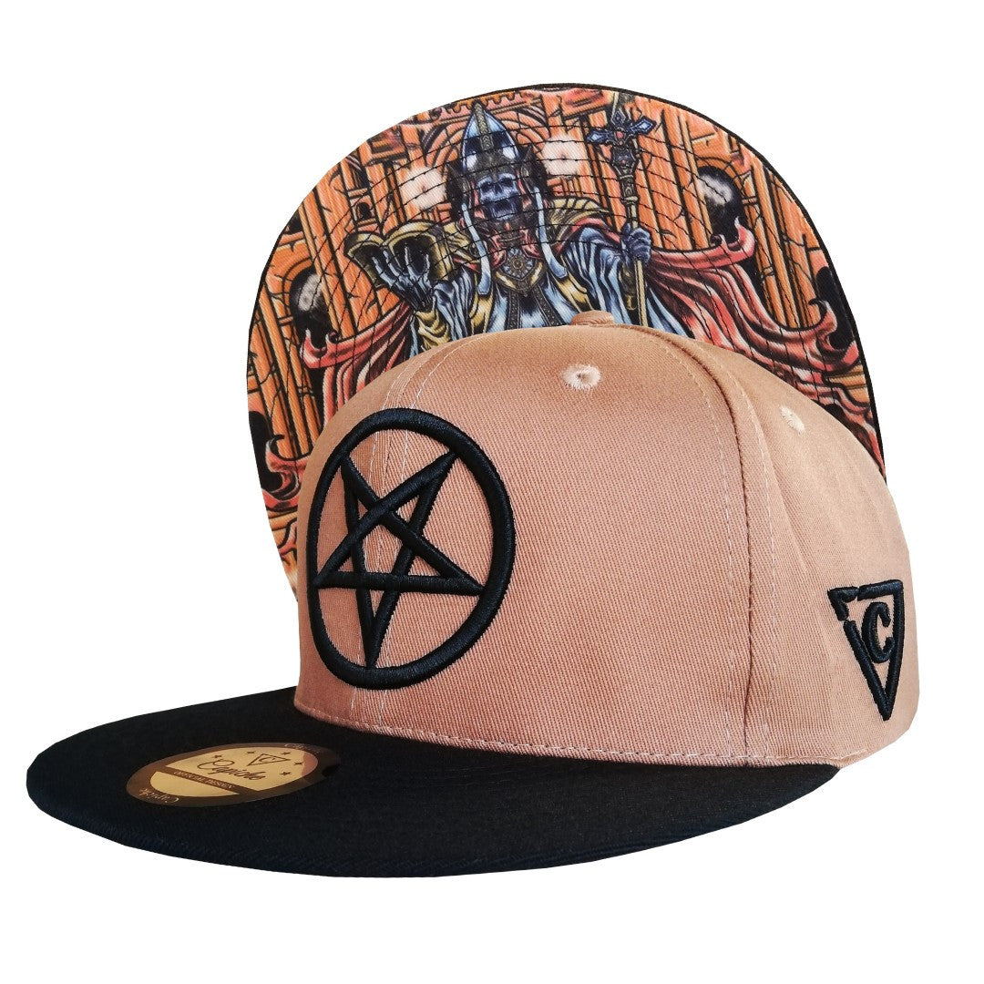 Cursed Priest Snapback - Light Brown