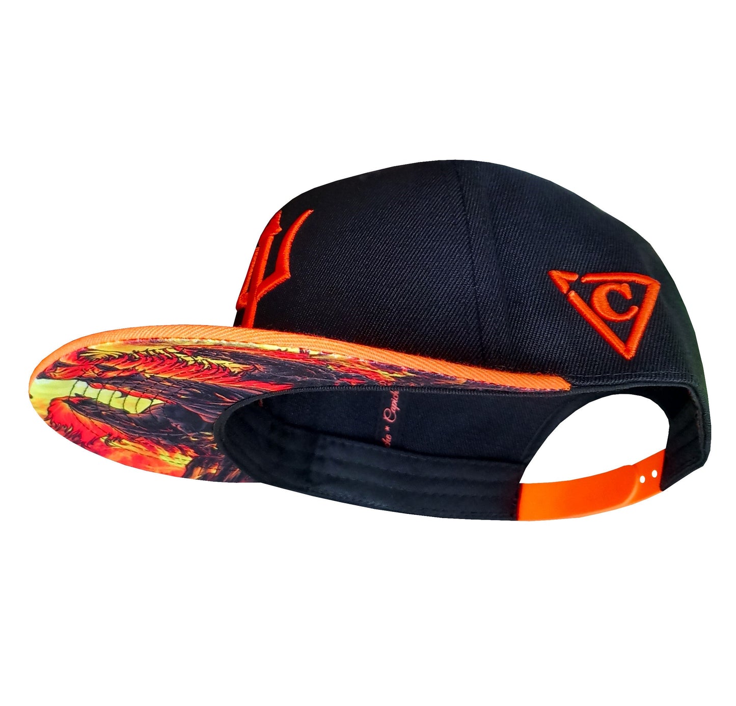 Aethon Snapback - Black/Orange
